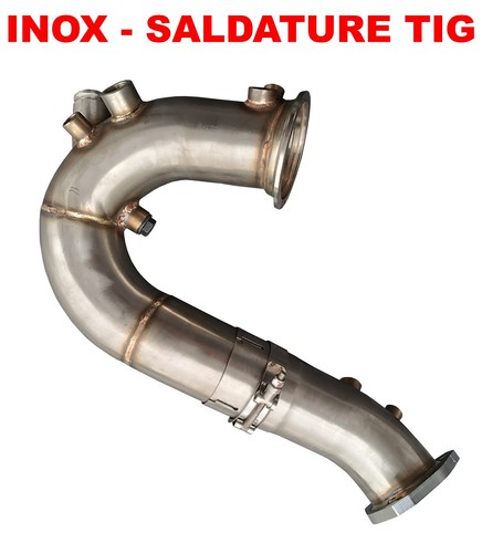 Downpipe sportivo tubo audi - downpipe, a4