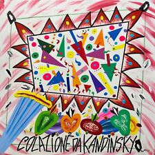 BRUNO DONZELLI  - COLAZIONE DA KANDINSKY - DIPINTO 80x80 (OPERA INCORNICIATA)