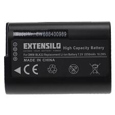 Batterie pour Panasonic Lumix DC-GH6 DC-S5 DC-S5 II DC-GH5S 2250mAh 7,2V