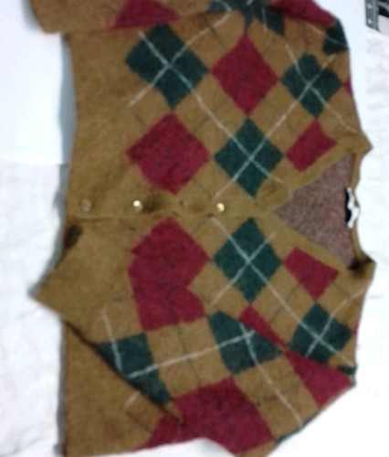 Zara argyle maglione cardigan - argyle,