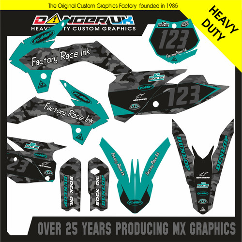Set decalcomanie motocross - , mx