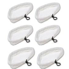 SET  6 TRIANGOLI  PANNI BIANCHI MICROFIBRA SCOPA A VAPORE h2o STEAM MOP