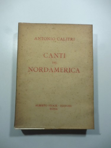 Antonio calitri canti - canti, del