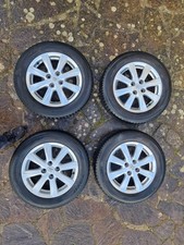 4 Cerchi lega toyota Yaris Originali+Gomme. 4 Original Toyota Yaris Wheels Tears