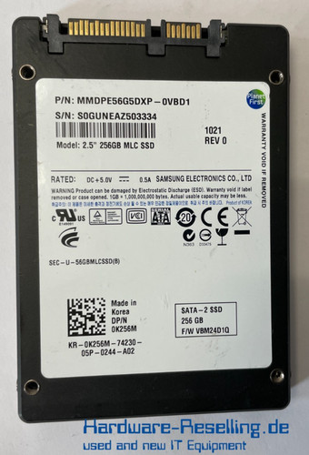 Samsung interne ssd mlc - interne, 256