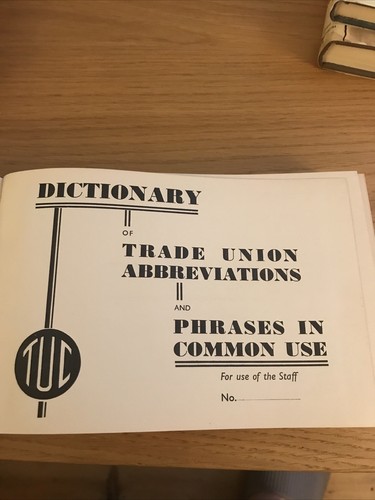 Dictionary trade union - dictionary,