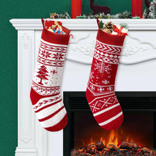 Calze Natalizie Da Appendere Set, Calza Befana Vuota Personalizzata Addobbi Nata