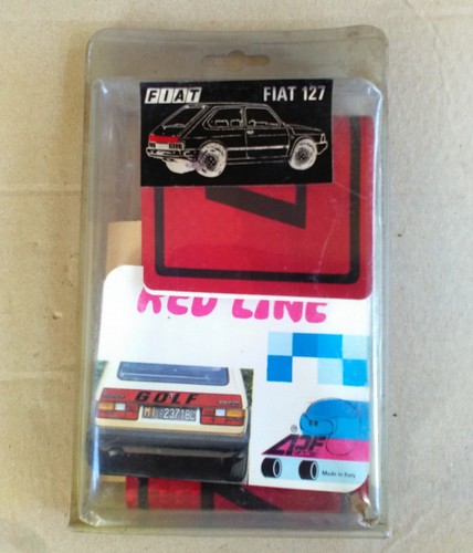 Fiat 127 stickers red line - ,