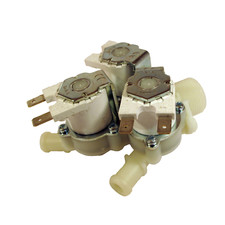 Elettrovalvola nylon 3 vie IN 3/4"M OUT PG 13 mm 24V AC Osmosi Depuratore RPE