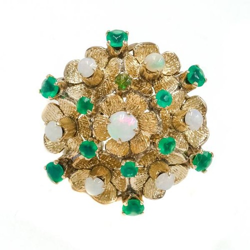 Anello con opali smeraldi in - anello,