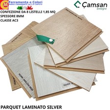 Pavimento Laminato PARQUET SILVER a Incastro Spessore 8mm Classe AC3 8Pz 1,85Mq