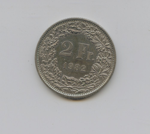 1982 moneta franchi svizzeri - moneta,