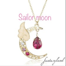 ciondolo SAILOR MOON collana luna cristalli manga magia cartone animato artemis