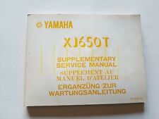Yamaha XJ 650 T Turbo 11T 1982 supplemento manuale officina XJ 650 originale  