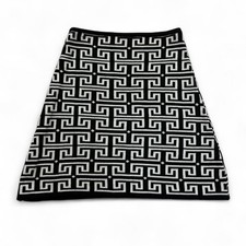 Gonna minigonna bianca nera