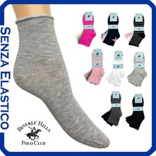 3 Paia Calzini Senza Elastico