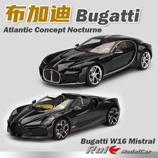 Topspeed 1:18 Bugatti W16 Atlantic Concept Nocturne Simulazione Modello di auto in resina