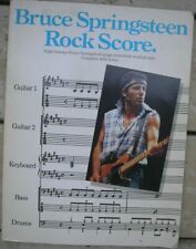 BRUCE SPRINGSTEEN ROCK SCORE SPARTITO SHEET MUSIC 8 CANZONI PER BAND GRUPPI