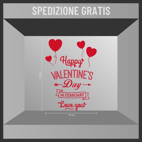 Adesivo san valentino - san,