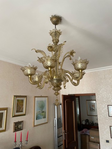 Lampadario vetro murano luci - vetro,