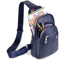 Borsa a tracolla blu design