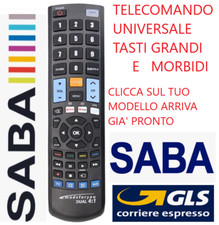 TELECOMANDO UNIVERSALE  SABA ; CLICCA IL TUO MODELLO LO RICEVERAI GIA' PRONTO