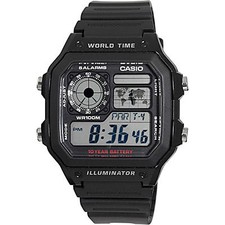 Casio AE1200WH-1AV, World Time