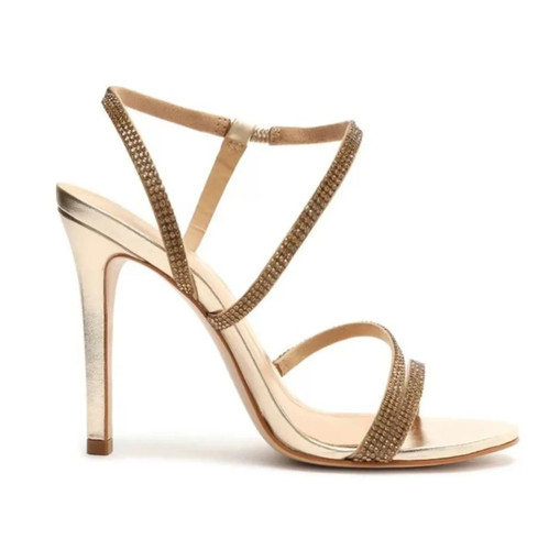Schutz donna tacco malha oro - schutz,
