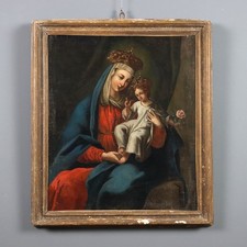 Dipinto Antico Madonna con