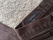 Jeans chino Gucci uomo panna