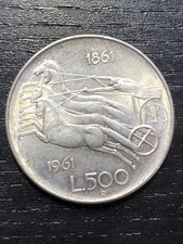 500 Lire Biga 1961 Argento –