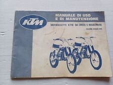 KTM 125-175-240-250-350-400 1979 manuale uso manutenzione ITALIANO originale