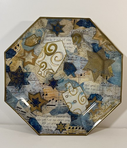 Piatto vetro hanukkah - piatto,