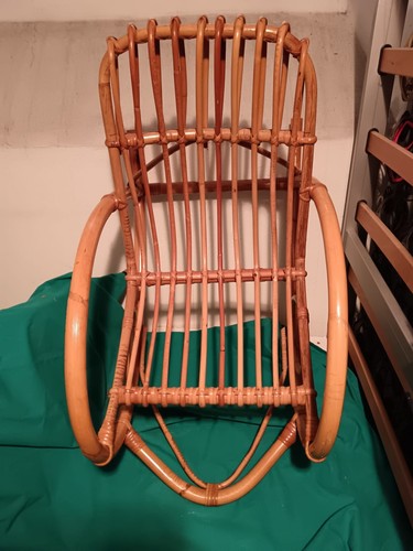 Sedia dondolo vimini da - vimini,