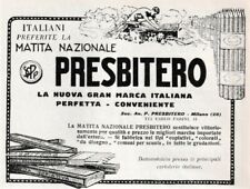 PUBBLICITA' 1922 MATITA NAZIONALE PRESBITERO MILANO SCATOLE COPIATIVE DISEGNO