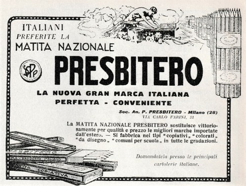 Pubblicita 1922 matita - pubblicita',