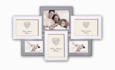 CORNICE MULTIPLA IN LEGNO ZEP HH101 PER  6 FOTO 10x10cm HIVI OA