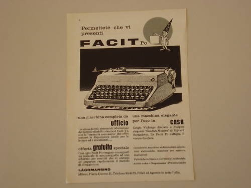 Advertising pubblicità 1959 - advertising,