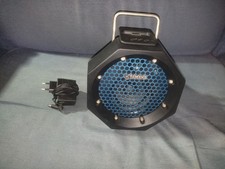 Yamaha PDX-11 Blue/Teal Speaker Portable Audio AUX iPod Dock Retro
