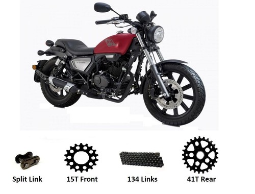 Kit pignone catena keeway 125i - kit,