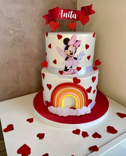 Torta scenografica minnie - torta,
