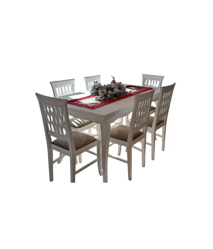 Set tavolo rettangolare bianco