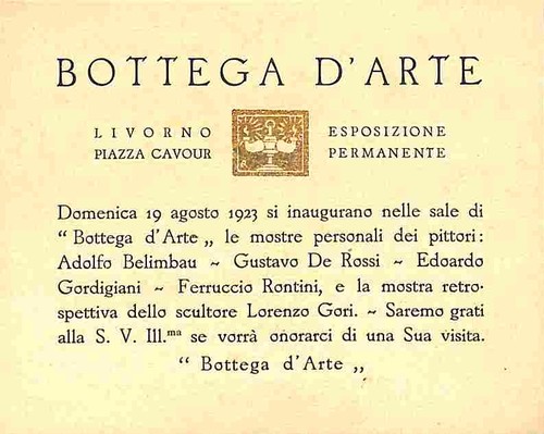 Invito bottega arte mostra - invito, d'arte