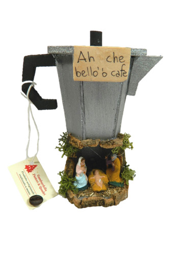 Presepe nella caffettiera - presepe,