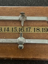 Quadro segnapunti scorrevole in legno biliardo biliardo vintage con pennarelli in ottone (c4)