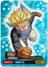 Lotto di 2 Carte lamincard TRUNKS e SUU SHENRON Dragon Ball GT