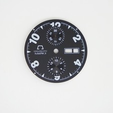 ANONIMO FIRENZE CRONOSCOPIO MARKII QUADRANTE CADRAN NERO DIAL ORIGINALE