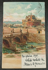 RARA Cartolina Postale - Autografo Mario D'Annunzio Viaggiata Roma Livorno 1909