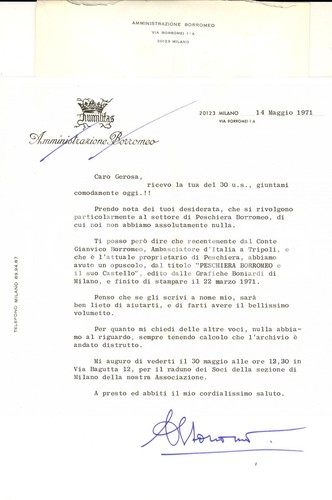 1971 milano lettera - milano,