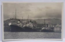 Rara Vg. 1931 Photo Foto Genova Transatlantico  Augustus Antica Cartolina Italy 